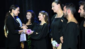 Leyla Əliyeva, İordaniya şahzadəsi və ICCROM-un baş direktoru "Manqurt" tamaşasını izləyiblər -   FOTO — foto 4