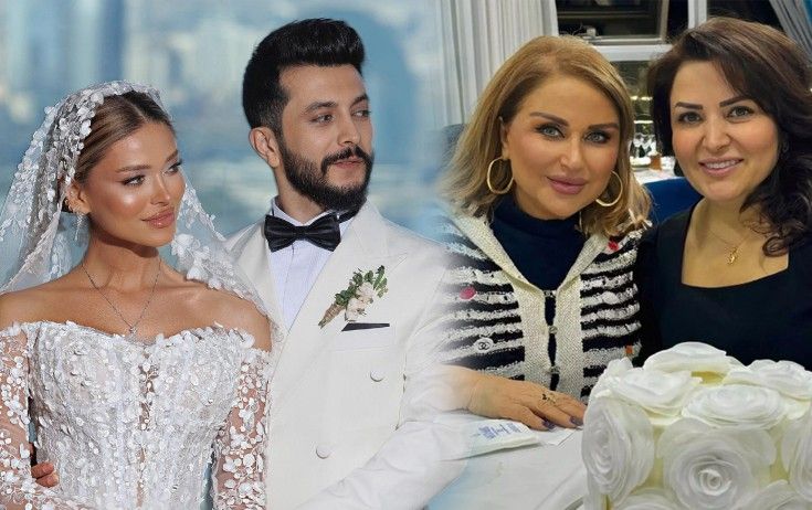 Mələkxanım Eyubova qudası ilə - Foto    FOTO