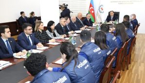 Azərbaycan Həmkarlar İttifaqları Konfederasiyasında könüllülərlə görüş olub -         FOTOLAR — foto 1