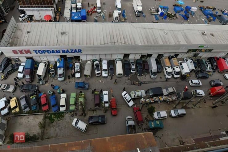 "8-ci kilometr" bazarında     ÖLÜM