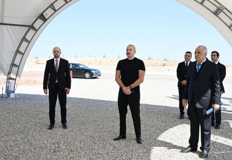 Prezident İlham Əliyev Cəbrayıl şəhərində alkoqolsuz içki məhsulları istehsalı kompleksinin təməlini qoyub -     FOTO - YENİLƏNDİ
