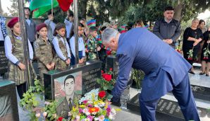 Abşeronda şəhidlərimiz ildönümlərində yad edildi -         FOTOLAR — foto 11