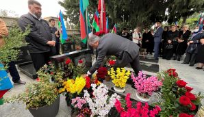 Abşeronda şəhidlərimiz ildönümlərində yad edildi -         FOTOLAR — foto 12