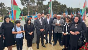 Abşeronda şəhidlərimiz ildönümlərində yad edildi -         FOTOLAR — foto 4