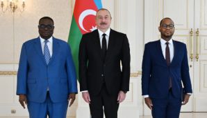 Beninin yeni səfiri etimadnaməsini Prezident İlham Əliyevə təqdim etdi -   FOTO - YENİLƏNDİ — foto 2