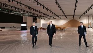 Prezident İlham Əliyev Olimpiya Stadionunun ərazisində COP29-a hazırlıqla bağlı görülən işlərlə tanış olub -   FOTO - YENİLƏNDİ — foto 3
