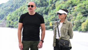 Prezident Toğanalı-Kəlbəcər-İstisu yolundakı 4-cü tuneldə və yolun 15,2 kilometrlik hissəsində görülən işlərlə tanış olub -         YENİLƏNDİ — foto 1