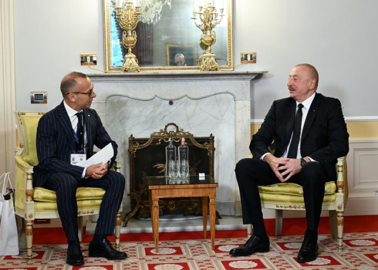 Prezident İlham Əliyev Çernobbio şəhərində İtaliyanın “Ansaldo Energia” şirkətinin baş icraçı direktoru ilə görüşdü -     FOTO - YENİLƏNDİ