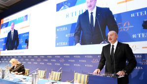 İlham Əliyev Beynəlxalq Çernobbio Forumunda “Yeni geosiyasi şəraitdə Azərbaycanın rolu” adlı sessiyada çıxış edib -   YENİLƏNDİ - FOTOLAR — foto 6