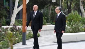 Prezident İlham Əliyev “Xaqani” bağında və ətraf ərazilərdə aparılmış abadlıq-yenidənqurma işlərindən sonra yaradılan şəraitlə tanış oldu -           YENİLƏNDİ — foto 1