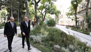 Prezident İlham Əliyev “Xaqani” bağında və ətraf ərazilərdə aparılmış abadlıq-yenidənqurma işlərindən sonra yaradılan şəraitlə tanış oldu -           YENİLƏNDİ — foto 4