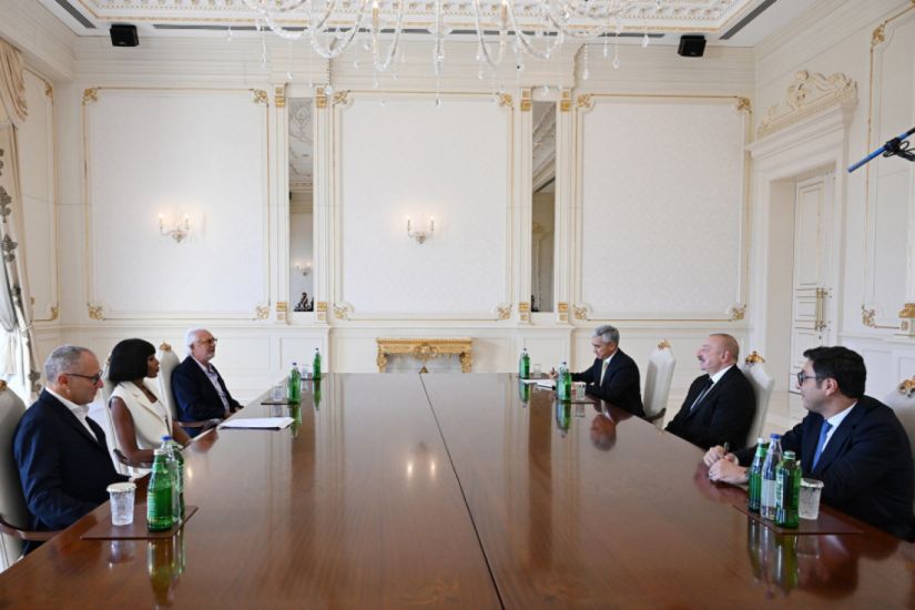 Prezident İlham Əliyev “Formula 1”in prezidenti və baş icraçı direktorunu, məsləhətçisini və britaniyalı supermodeli qəbul etdi -   FOTO - YENİLƏNDİ