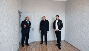 Prezident İlham Əliyev Ağdamın Kəngərli kəndində aparılan bərpa işləri ilə tanış olub -           YENİLƏNDİ — foto 2