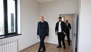 Prezident İlham Əliyev Ağdamın Kəngərli kəndində aparılan bərpa işləri ilə tanış olub -           YENİLƏNDİ — foto 3