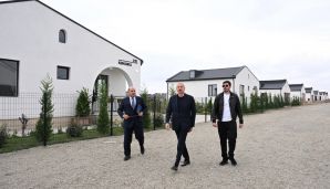 Prezident İlham Əliyev Ağdamın Kəngərli kəndində aparılan bərpa işləri ilə tanış olub -           YENİLƏNDİ — foto 4