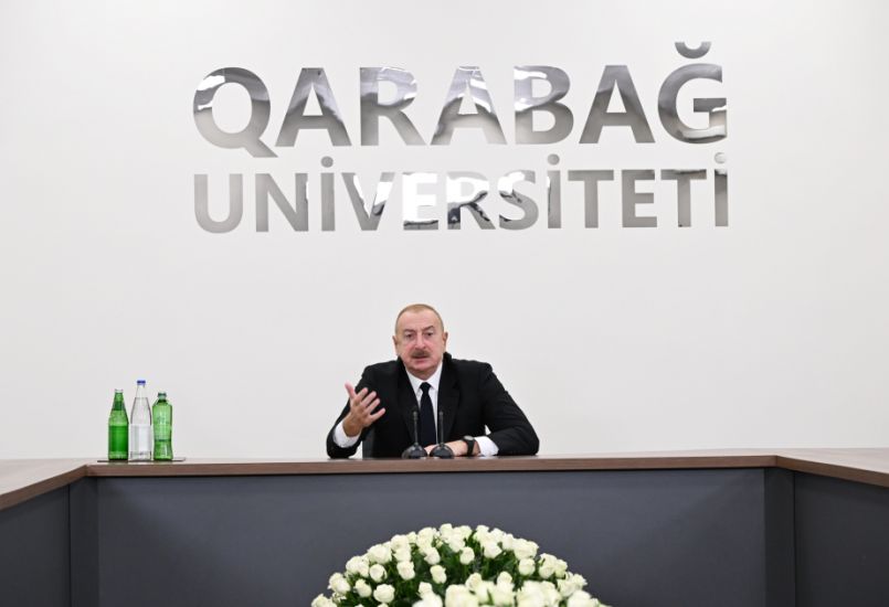 Azərbaycan Prezidenti: Qarabağ Universitetinin yaradılması tarixi hadisədir