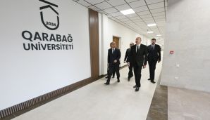 Prezident Qarabağ Universitetinin açılışında iştirak etdi  -   YENİLƏNDİ- FOTOLAR — foto 9