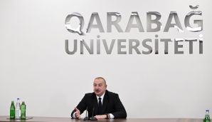 Prezident Qarabağ Universitetinin açılışında iştirak etdi  -   YENİLƏNDİ- FOTOLAR — foto 11