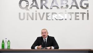 Prezident Qarabağ Universitetinin açılışında iştirak etdi  -   YENİLƏNDİ- FOTOLAR — foto 13