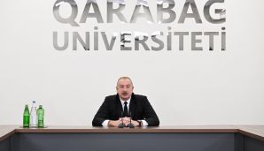Prezident Qarabağ Universitetinin açılışında iştirak etdi  -   YENİLƏNDİ- FOTOLAR — foto 18