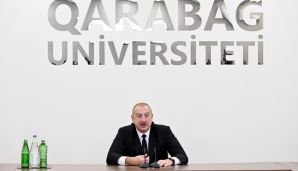 Prezident Qarabağ Universitetinin açılışında iştirak etdi  -   YENİLƏNDİ- FOTOLAR — foto 22