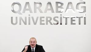 Prezident Qarabağ Universitetinin açılışında iştirak etdi  -   YENİLƏNDİ- FOTOLAR — foto 28
