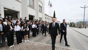 Prezident Qarabağ Universitetinin açılışında iştirak etdi  -   YENİLƏNDİ- FOTOLAR — foto 34