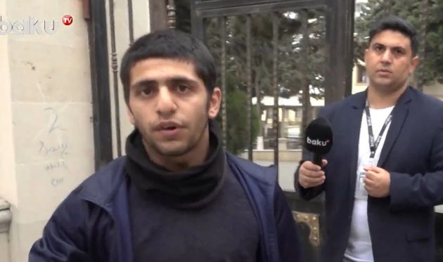 Uşaq evinin sakini çəkiliş qrupuna hücum etdi -       VİDEO
