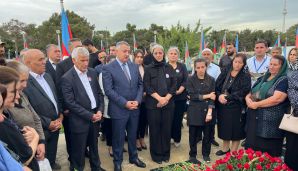 Abşeron rayonunda şəhidlərimiz anım günlərində yad edildi -   FOTOLAR — foto 4