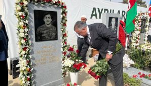 Abşeron rayonunda şəhidlərimiz anım günlərində yad edildi -   FOTOLAR — foto 12