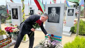 Abşeron rayonunda şəhidlərimiz anım günlərində yad edildi -   FOTOLAR — foto 16