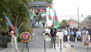 Antiterror tədbirləri zamanı şəhid olan Amil Tanrıverdiyevin anım mərasimi keçirildi -      FOTOLAR — foto 6