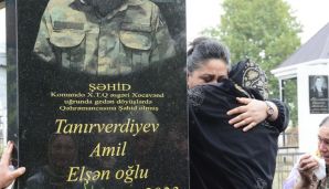 Antiterror tədbirləri zamanı şəhid olan Amil Tanrıverdiyevin anım mərasimi keçirildi -      FOTOLAR — foto 1