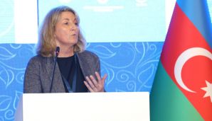 Bakıda "İqlim dəyişmələri və ədalətli keçid: həmkarlar ittifaqlarının rolu və fəaliyyətləri" mövzusunda beynəlxalq konfrans keçirilir -   FOTOLAR — foto 22