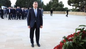 Bakıda "İqlim dəyişmələri və ədalətli keçid: həmkarlar ittifaqlarının rolu və fəaliyyətləri" mövzusunda beynəlxalq konfrans keçirilir -   FOTOLAR — foto 8