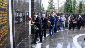 Naftalanda 27 sentyabr - Anım Günü ilə bağlı tədbir keçirildi -   FOTOLAR — foto 3