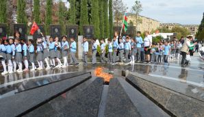 Naftalanda 27 sentyabr - Anım Günü ilə bağlı tədbir keçirildi -   FOTOLAR — foto 13