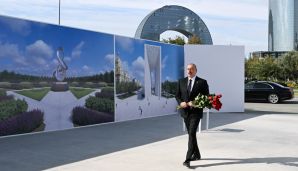 Prezident İlham Əliyev Zəfər parkında olub -   FOTO - YENİLƏNDİ — foto 1