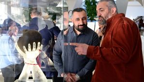 Heydər Əliyev Mərkəzində "Qəlbim sənindir” nadir incəsənət kompozisiyasının təqdimatı olub — foto 2