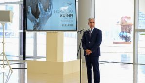 Heydər Əliyev Mərkəzində "Qəlbim sənindir” nadir incəsənət kompozisiyasının təqdimatı olub — foto 7