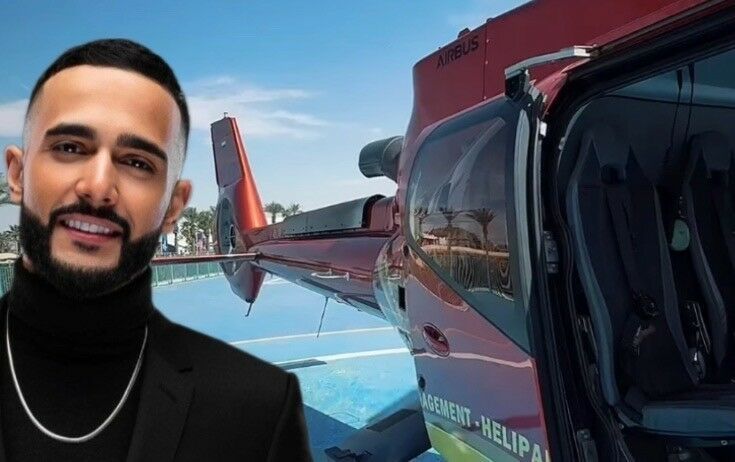 Hüseyn xanımla görüşə helikopterlə getdi
