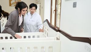 Mehriban Əliyeva və Leyla Əliyeva Bakıdakı 1 saylı körpələr evində və 1 saylı uşaq evi sosial xidmət müəssisəsində olublar — foto 3