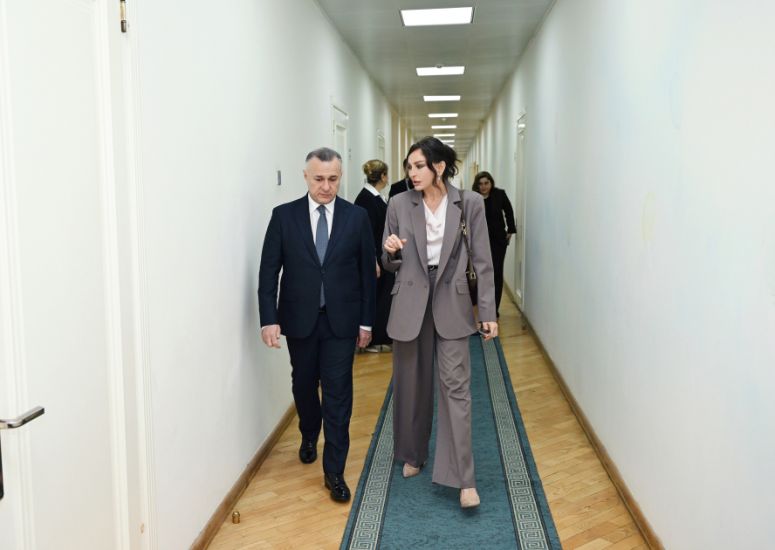 Mehriban Əliyeva və Leyla Əliyeva Bakıdakı 1 saylı körpələr evində və 1 saylı uşaq evi sosial xidmət müəssisəsində olublar