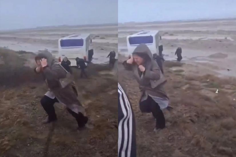 Lökbatan yolunda qorxulu anlar: Avtobus sərnişinləri ölümdən döndülər -     VİDEO