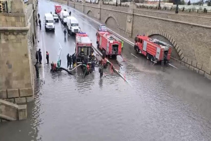 Tuneldən suyun çəkilməsi işləri yekunlaşdı