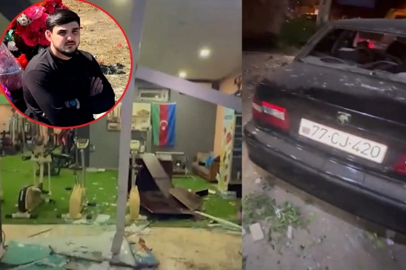 Gecə saatlarında gənc dəhşət saçdı: Avtomobil idman zalına çırpıldı -     ANBAAN GÖRÜNTÜLƏR