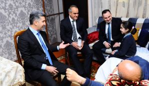 Naftalanda Şəhid atası ziyarət edildi -   FOTO — foto 2