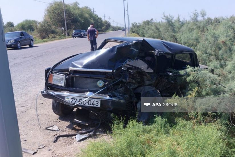 Sabirabadda yol qəzasında baba və nəvə ölüb, 4 nəfər xəsarət alıb