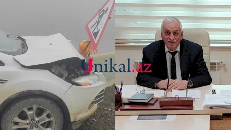 Azərbaycanda məktəb direktoru qəza törətdi -     VİDEO