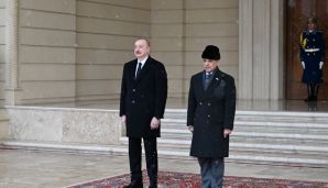 Pakistanın Baş naziri Məhəmməd Şahbaz Şərifin rəsmi qarşılanma mərasimi olub -     FOTO — foto 1